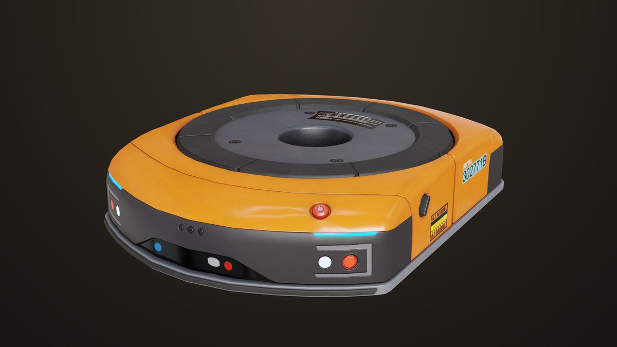 Warehouse Orange Robot Generic URP HDRP Textures