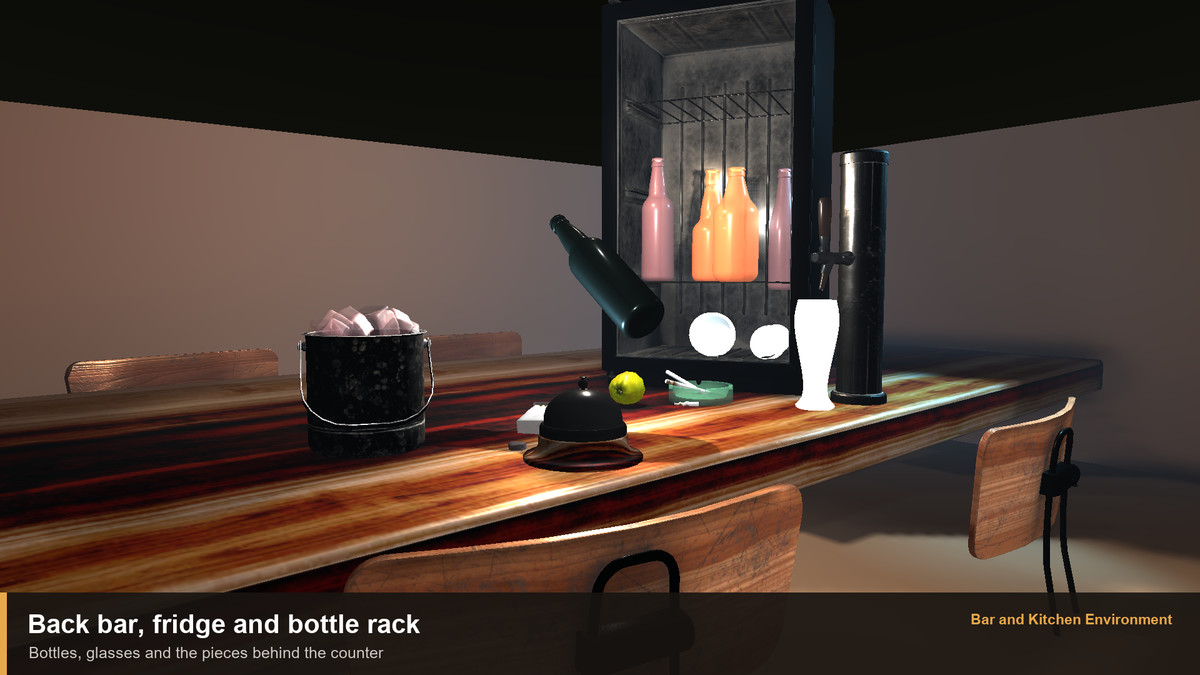 Bar and Kitchen Environment — Props, Prefabs and Demo Scenes