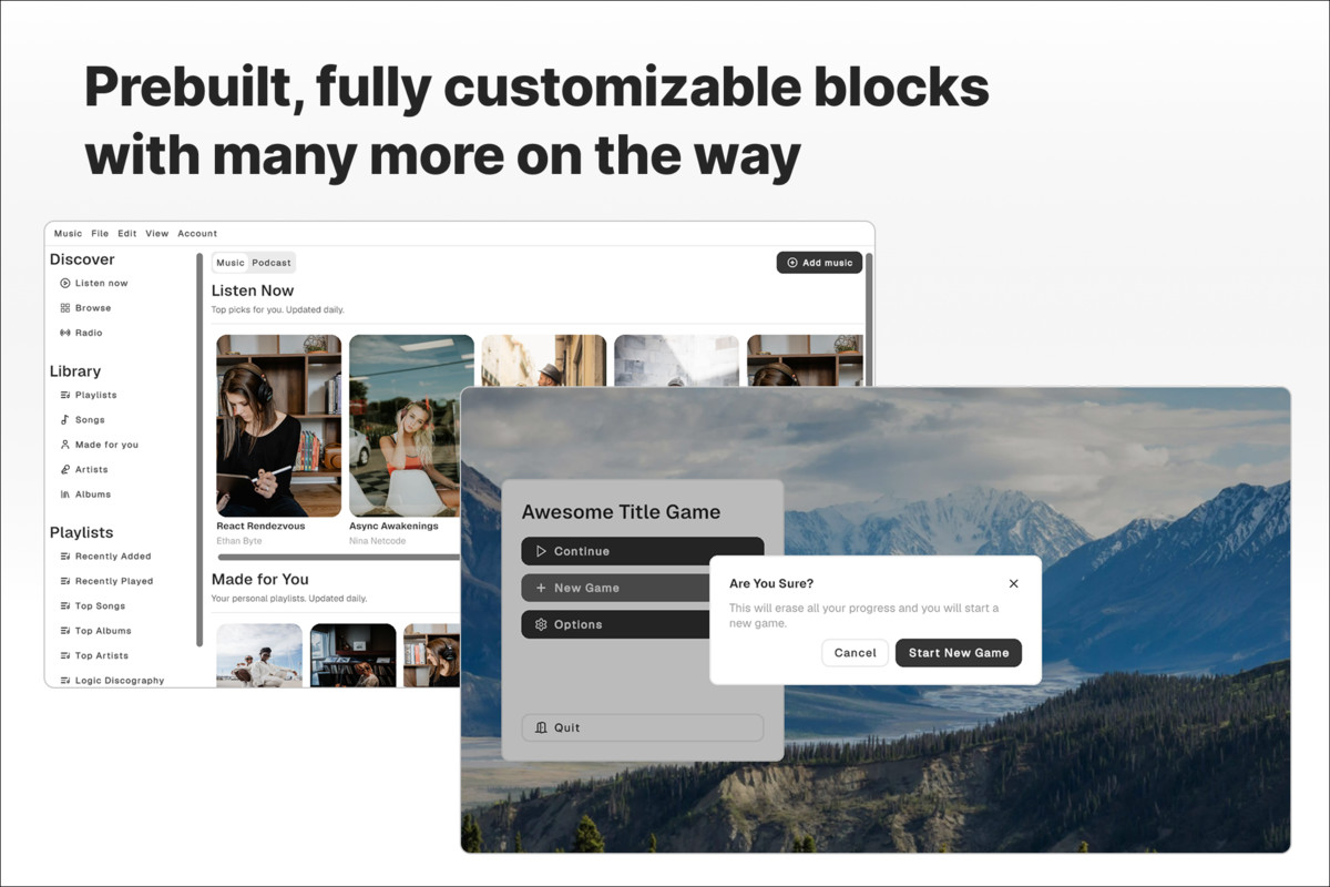 Shun UI (uGUI version) - Shadcn-Inspired Components