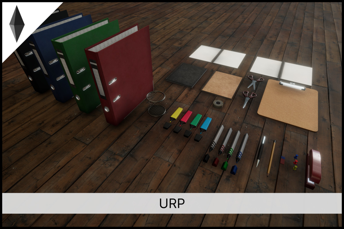 PBR Office Stationary Game-ready