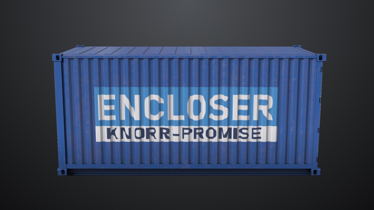 5 Cargo Container 20ft Single Mat URP HDRP Textures