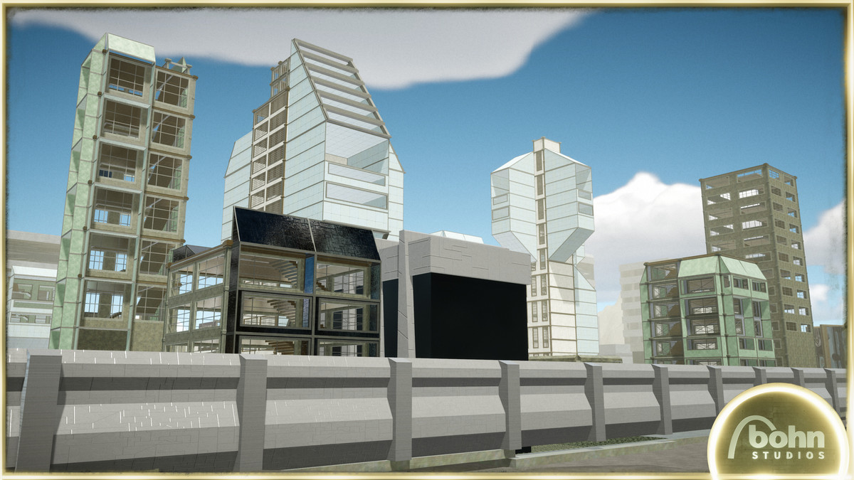 OWA Tech District 02 - City Building Kit: Sci-Fi, Cyberpunk, Modern, Futuristic