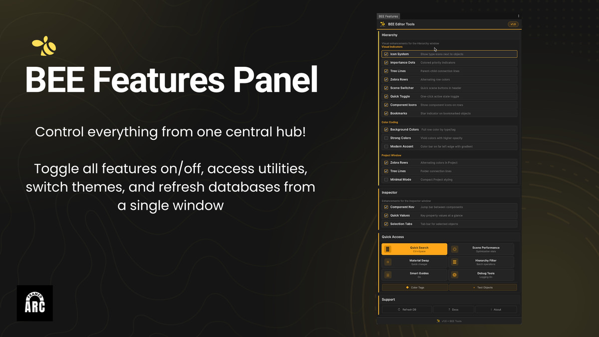 BEE Tools - Hierarchy & Editor Enhancer