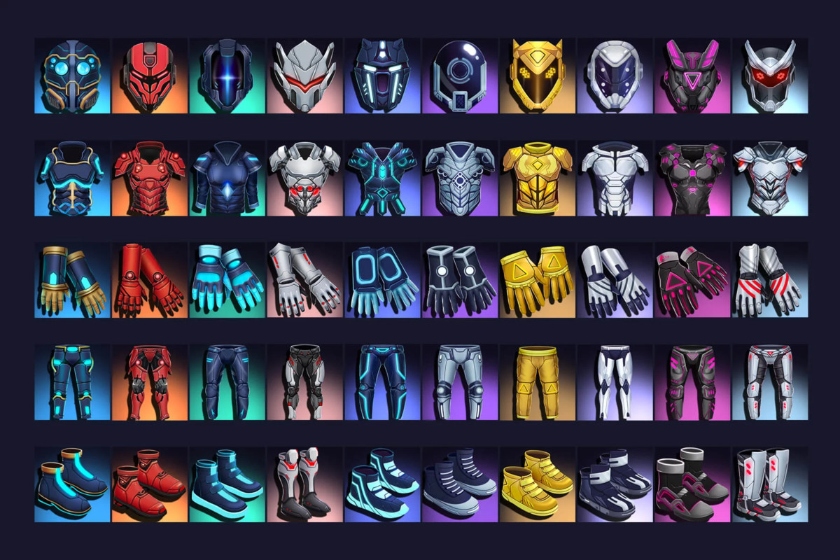 2700 Cyberpunk RPG Icons Pack