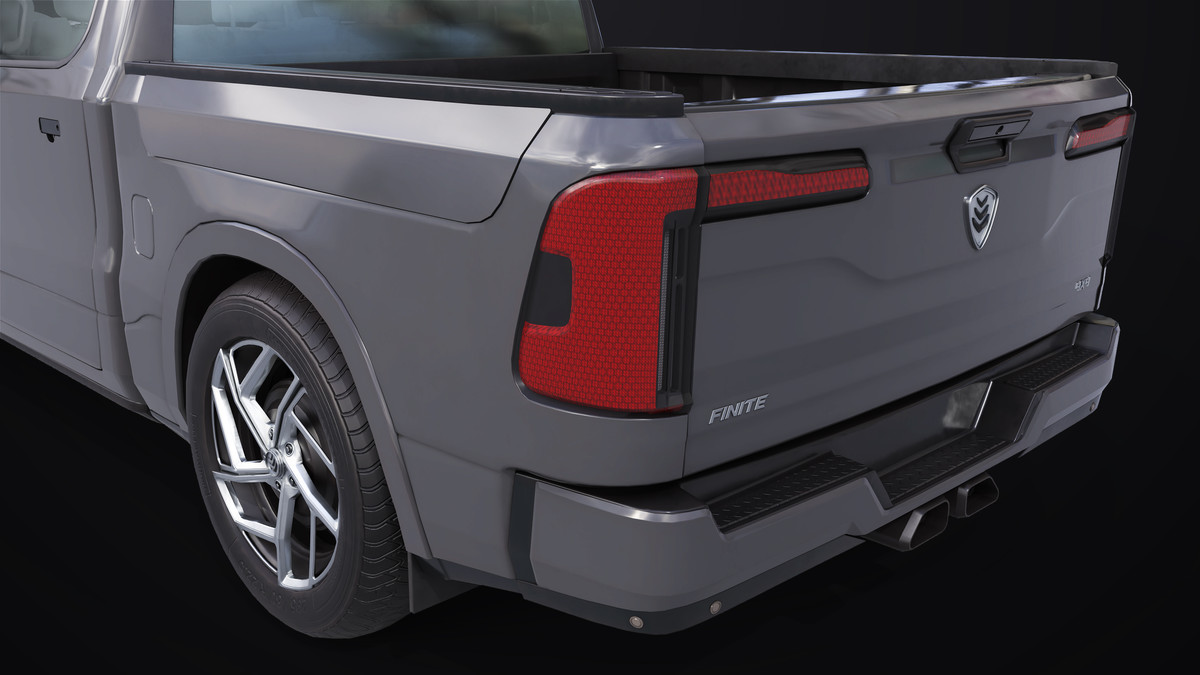 Pickup Truck 03 Grey and White URP HDRP Textures