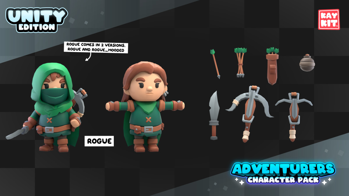 KayKit - Adventurers Character Pack (for Unity)