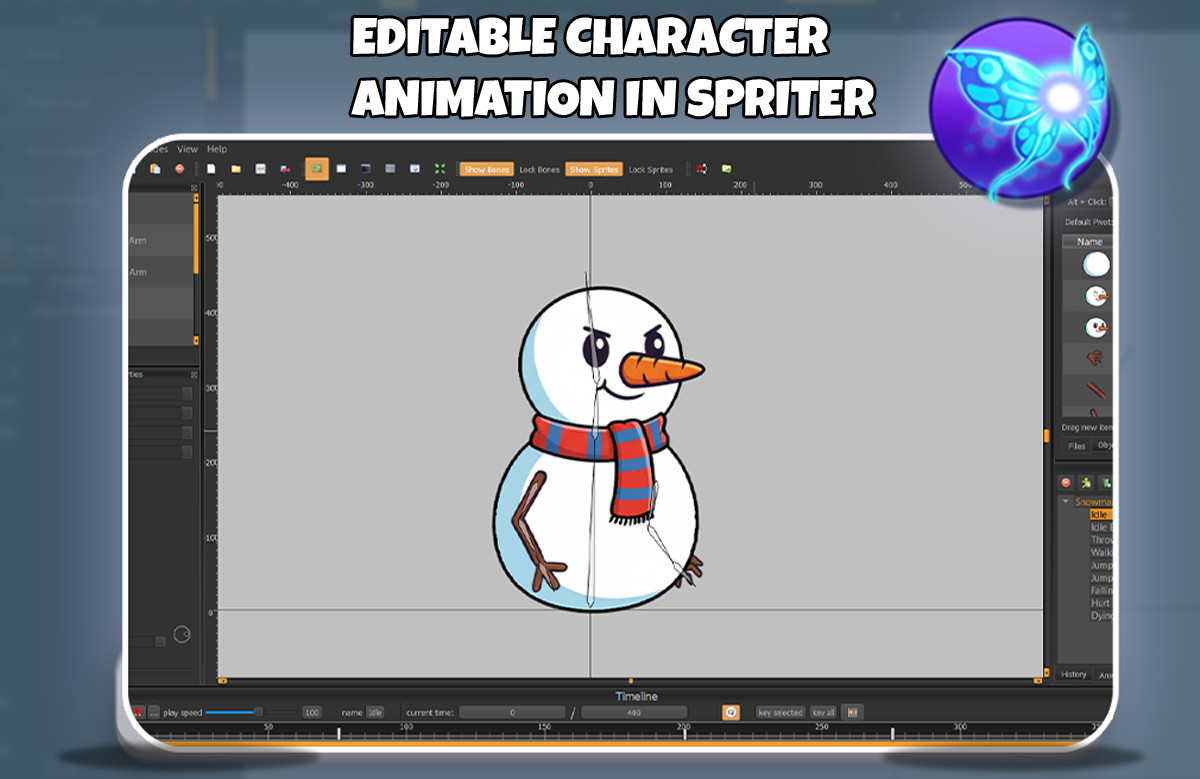 Mr.Frost 2D Animated Character