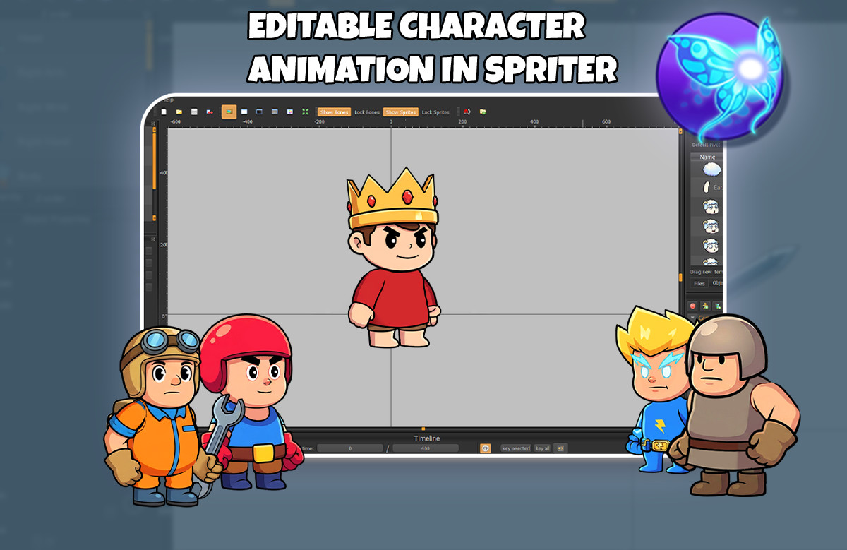 5 Hero Rumble 2D Character Pack