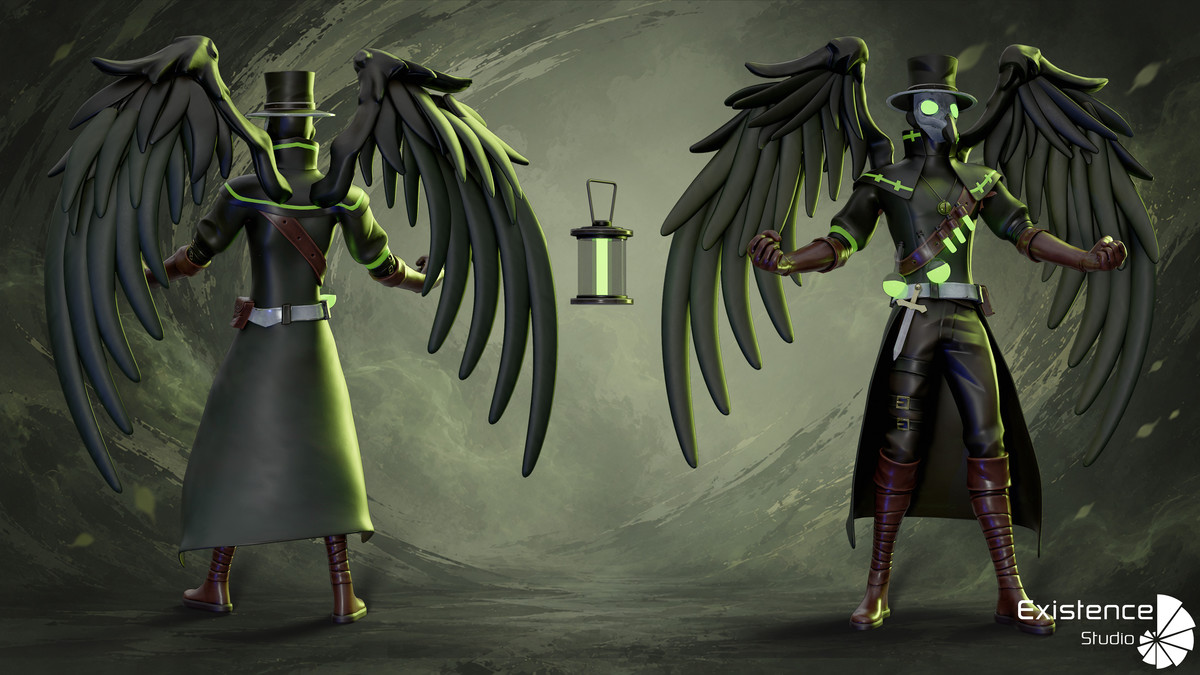 Crow Goblin - Winged Plague Doctor Alchemist