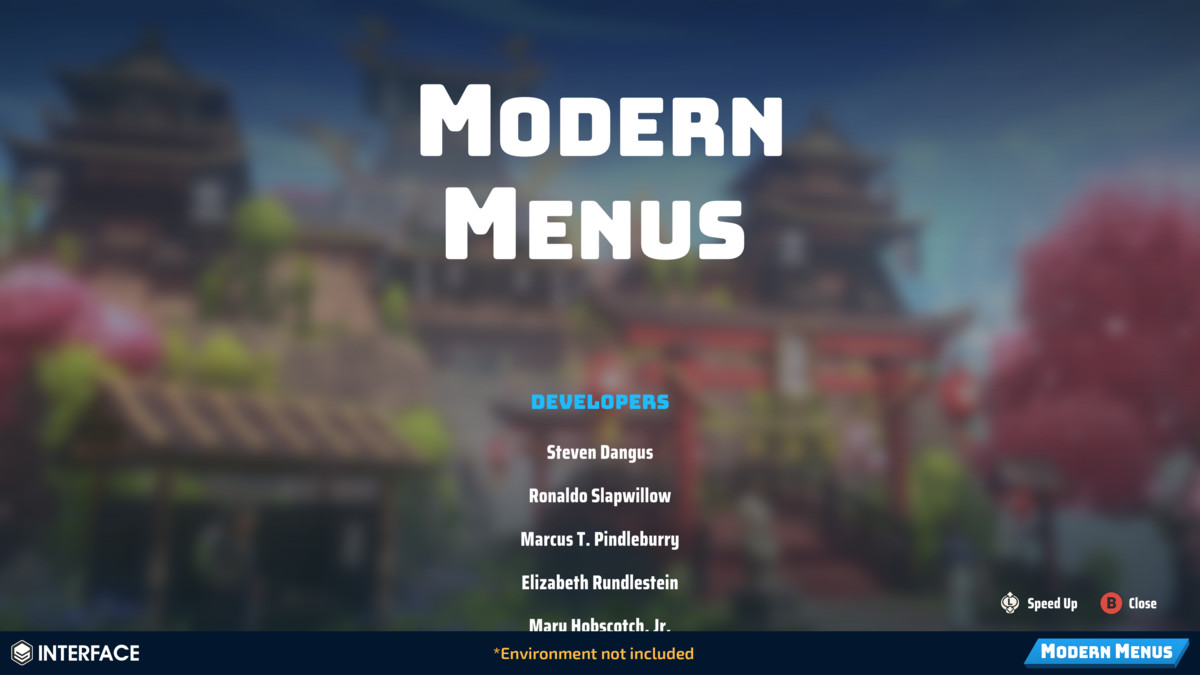 Modern Menus - Synty INTERFACE - GUI