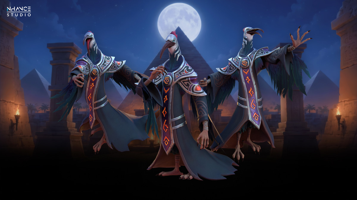 Stylized Egyptian Ibis Mage
