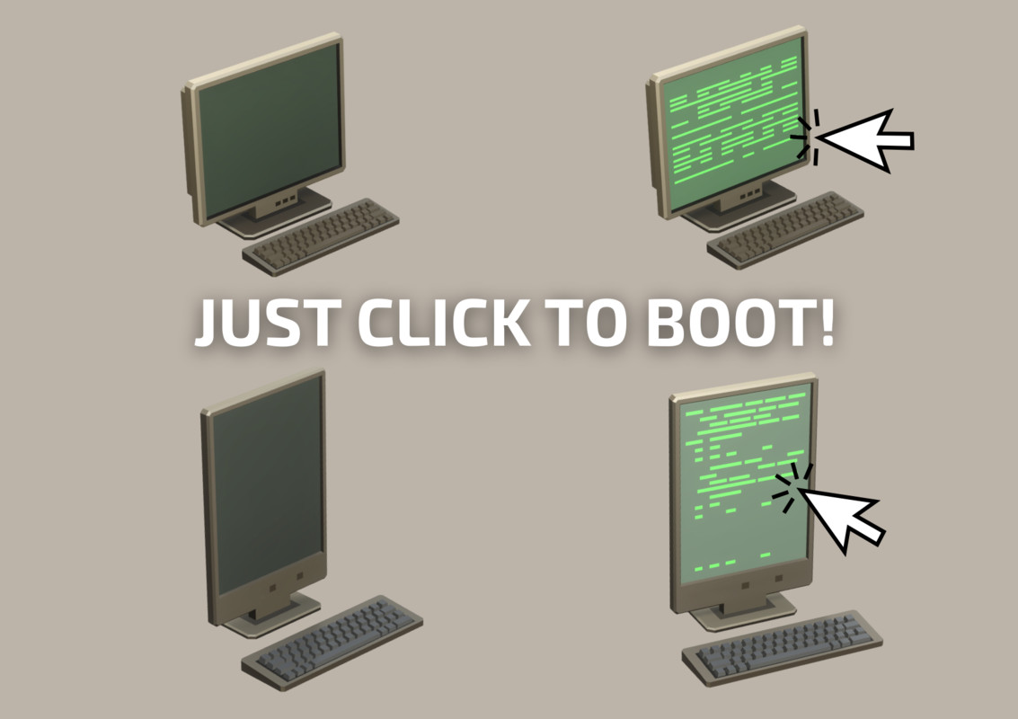 Low Poly Sci-Fi Monitor Pack (2 Sets) - Retro CRT & Slimline Assets