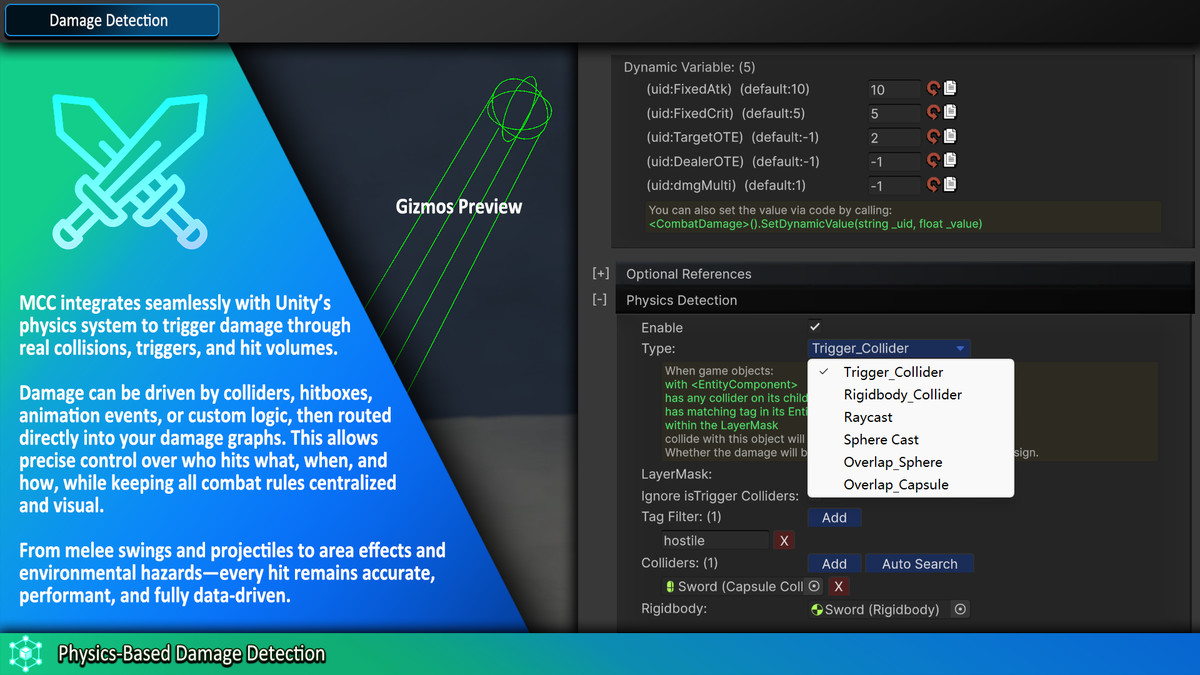 Master Combat Core – Visual Node Graph Framework