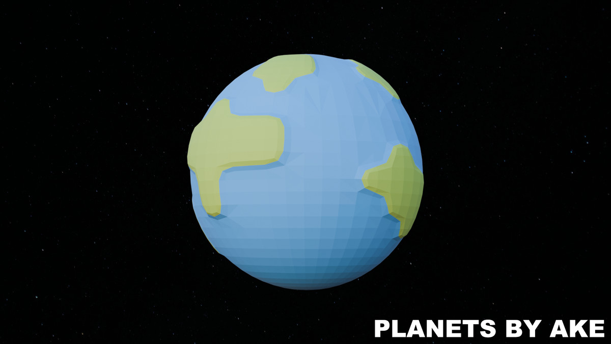 Low Poly Planets by Ake