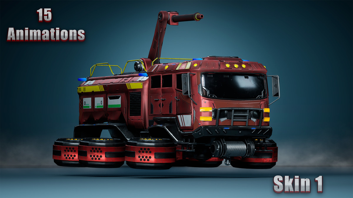 Sci-Fi Transport - Fireman truck