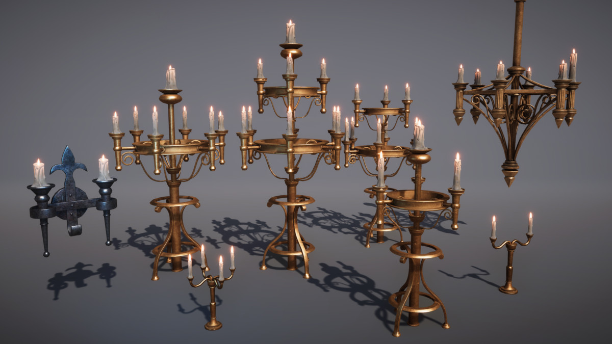 Medieval Furniture Props (Gothic Props, Victorian Props, Medieval, Furniture)