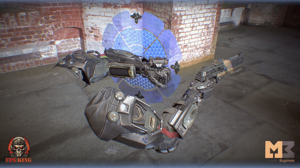 Sci-Fi Hands With Pistol