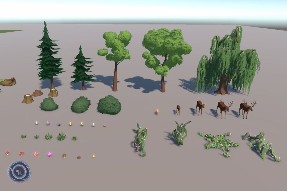 Magical Forest Low poly