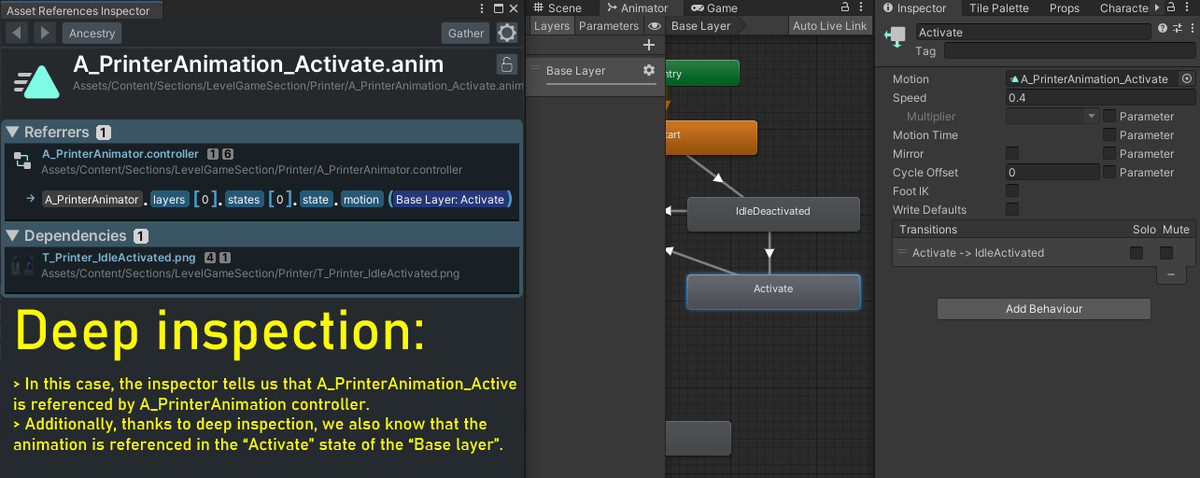 Asset References Inspector