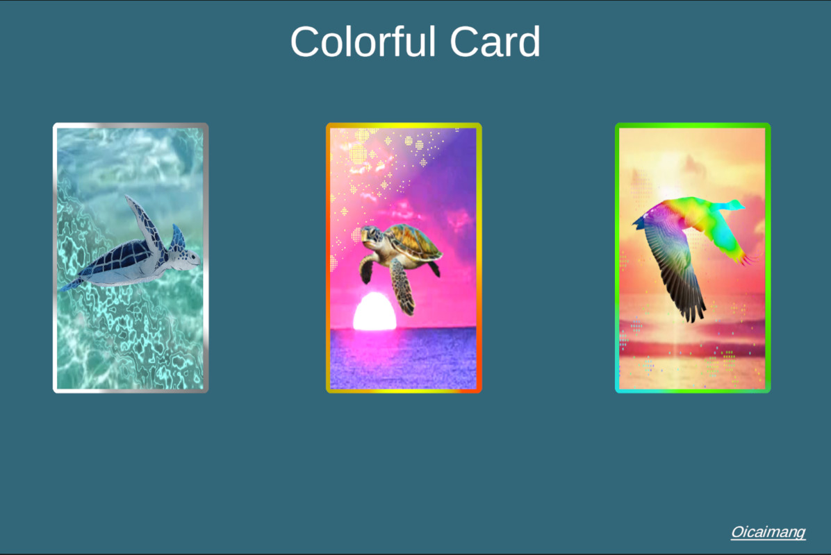Colorful Card