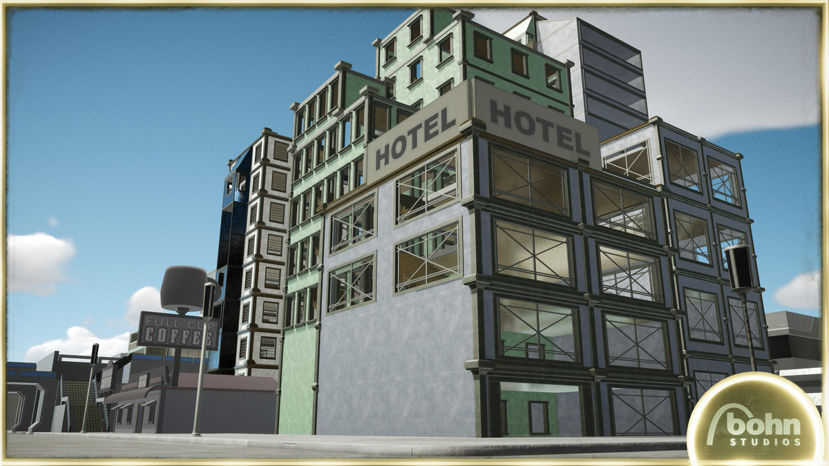 OWA Tech District 02 - City Building Kit: Sci-Fi, Cyberpunk, Modern, Futuristic