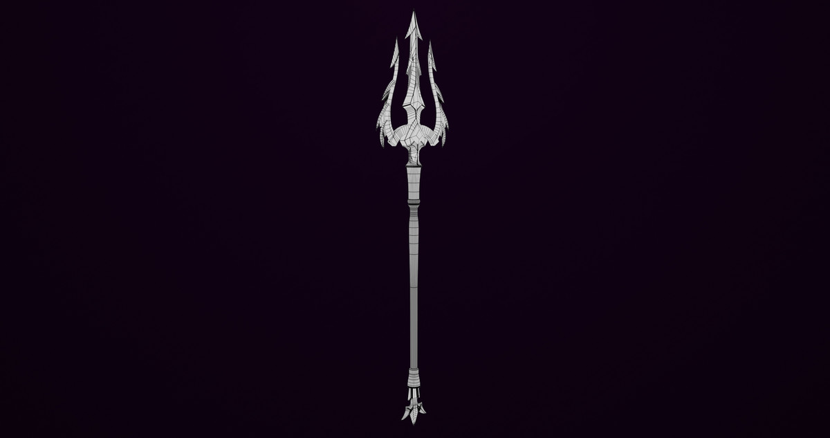 Fantasy Trident 01 URP HDRP Textures