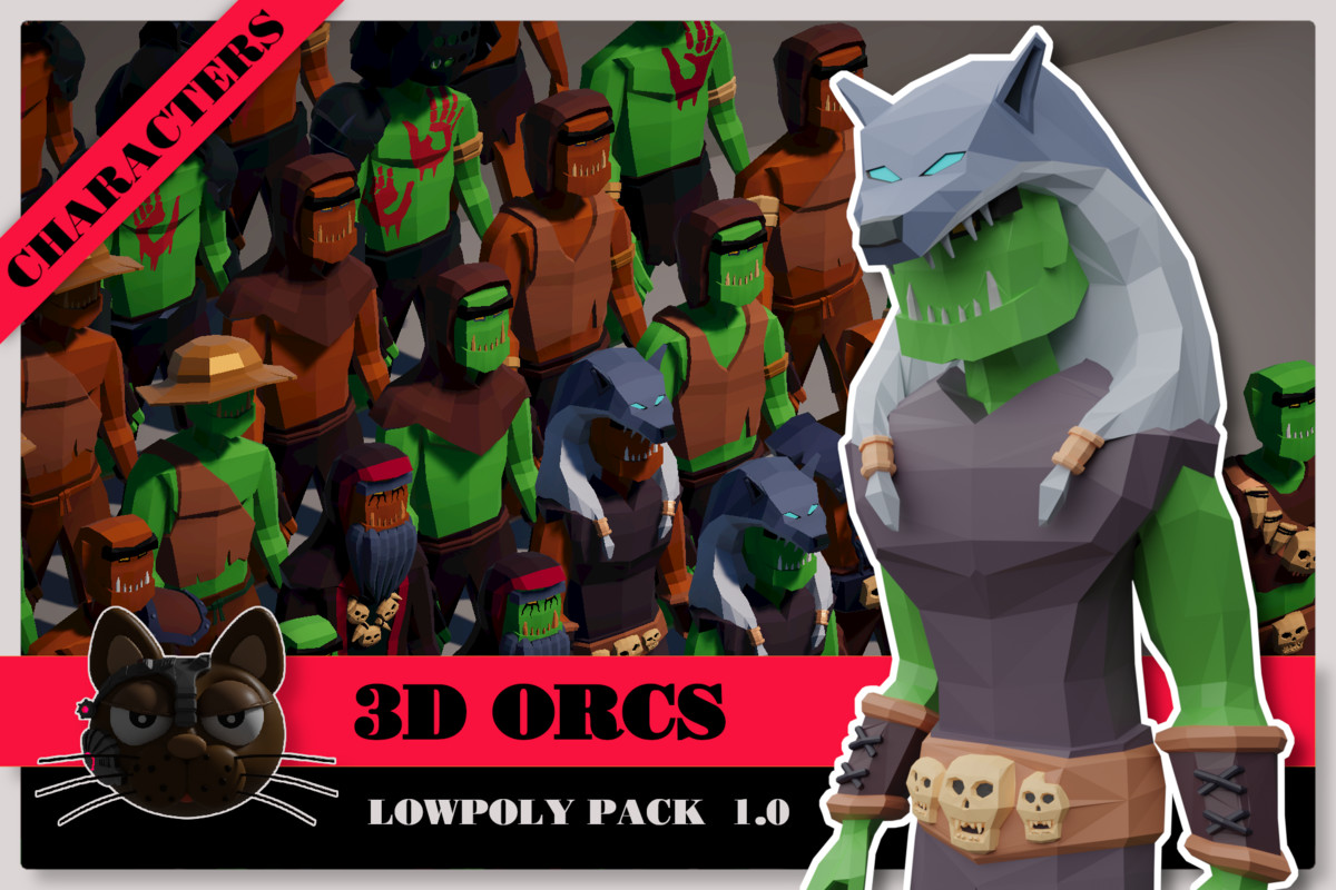 3D Characters Lowpolly Bundle 6