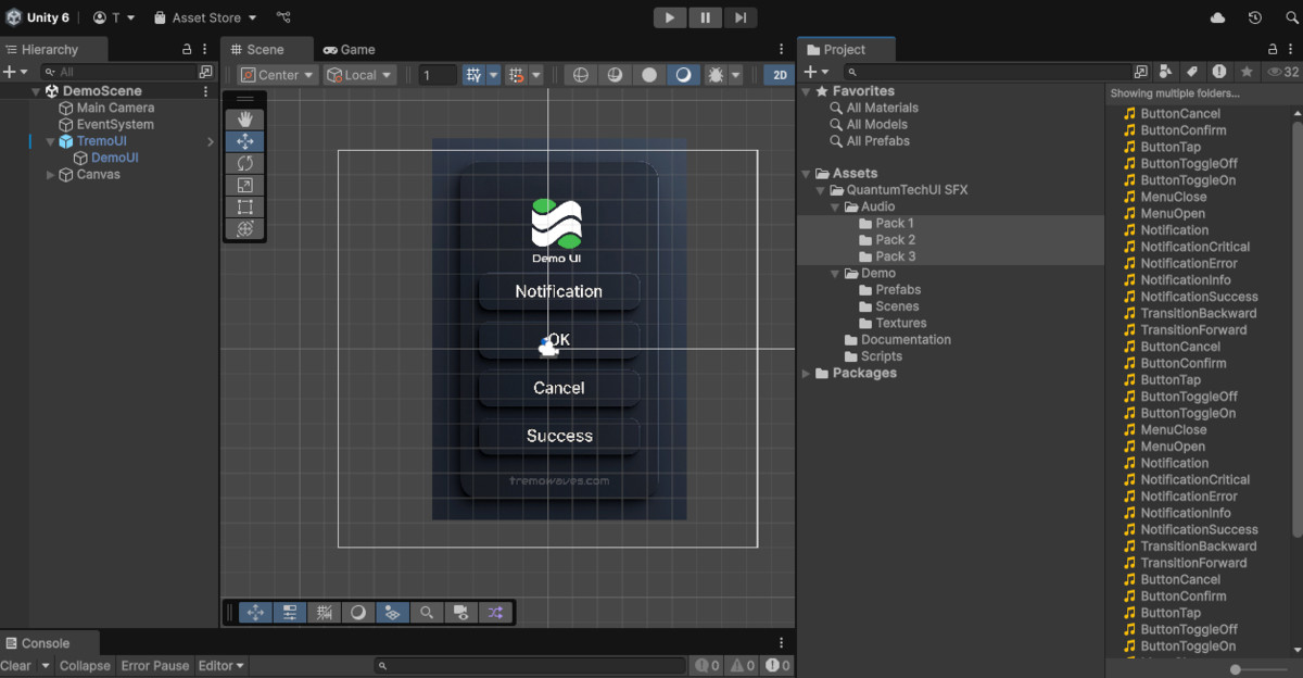 Quantum Tech UI SFX by Tremowaves