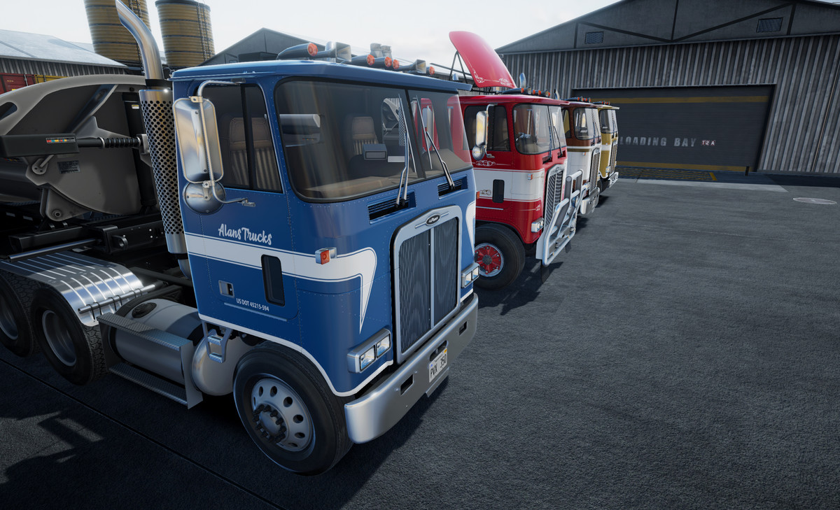 80s cabover sidedump trailer