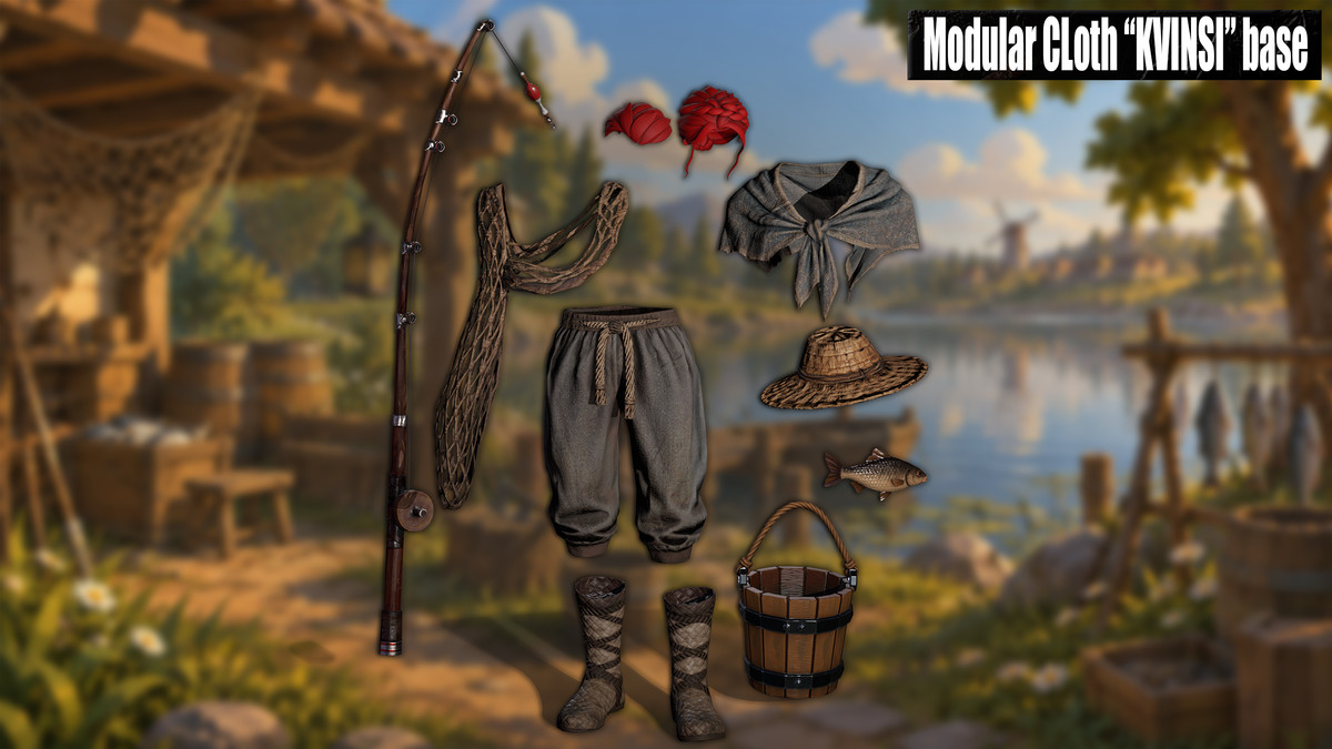 Stylized Medieval Fisherman