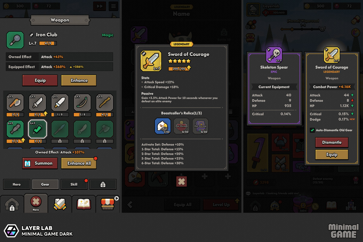 GUI Pro - Minimal Game Dark