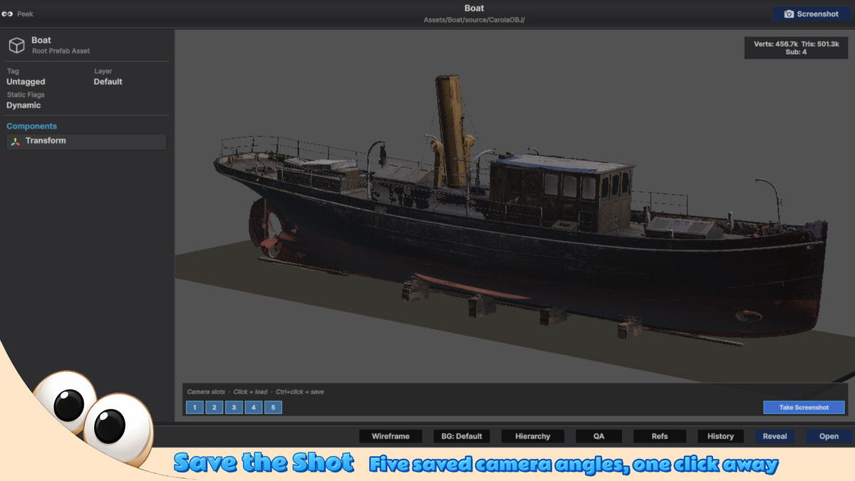 Peek: Quick Asset Preview - Prefab, FBX & More