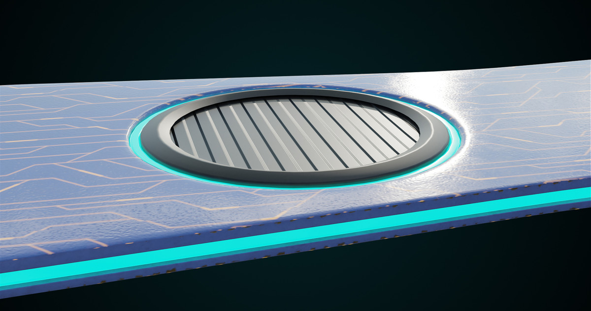 Sci-Fi Hoverboard 1 URP HDRP Textures