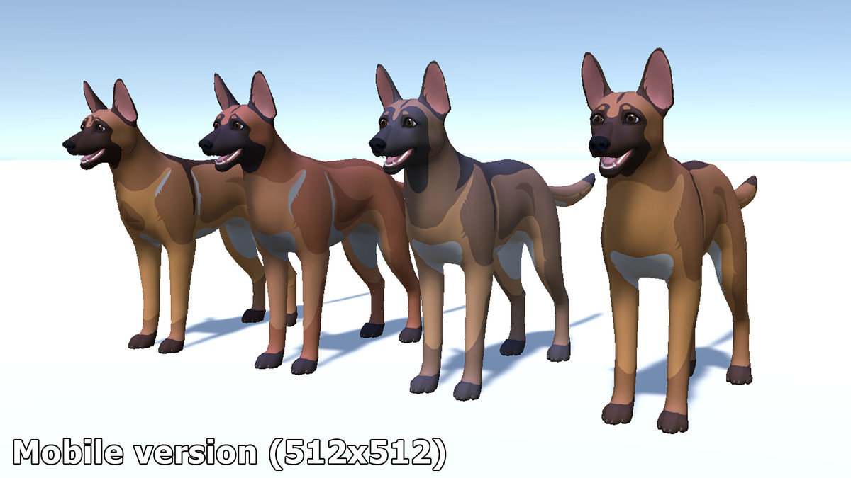 Cartoon Dog - Malinois