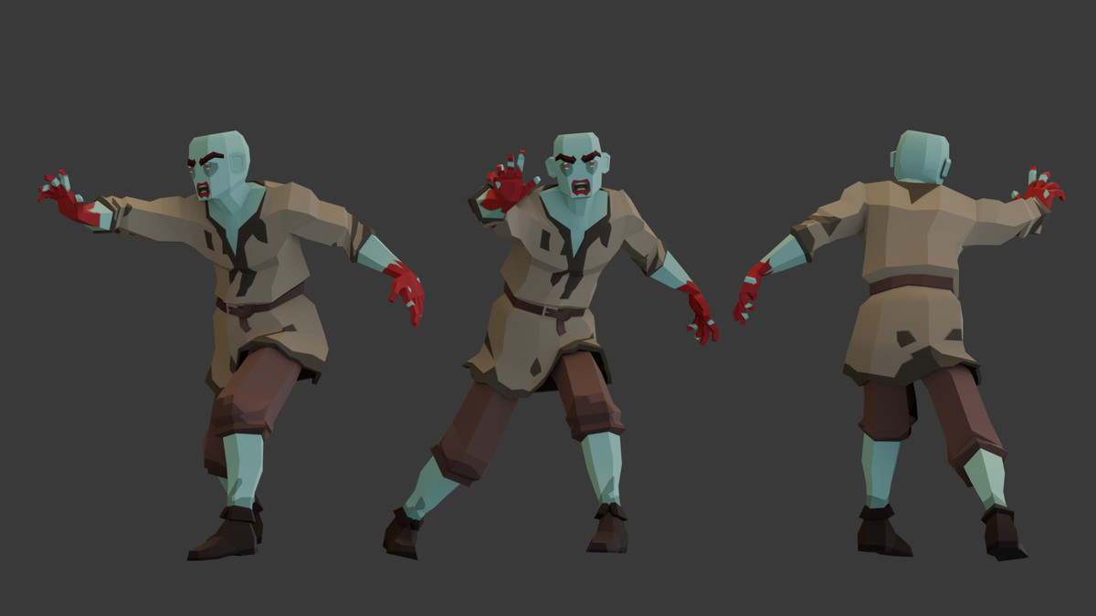 Low-Poly Medieval Fantasy - Biped Creatures Pack