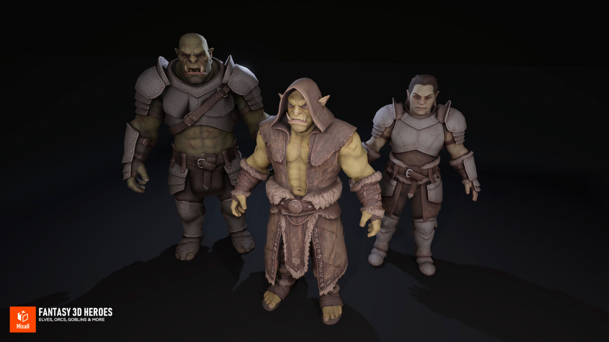 Fantasy 3D Heroes: Elves, Orcs, Goblins & More