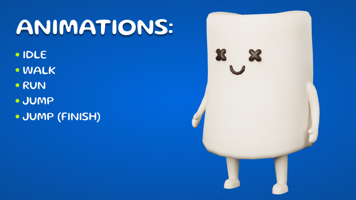 Marshmallow Character Mobile Ready
