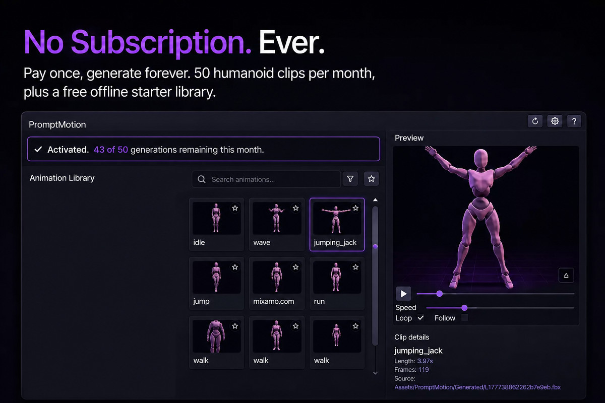 PromptMotion - AI Animation Generator + Library