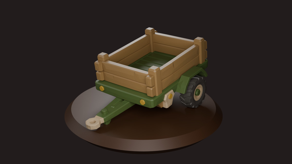 Low Poly Cozy Village Vehicles Pack