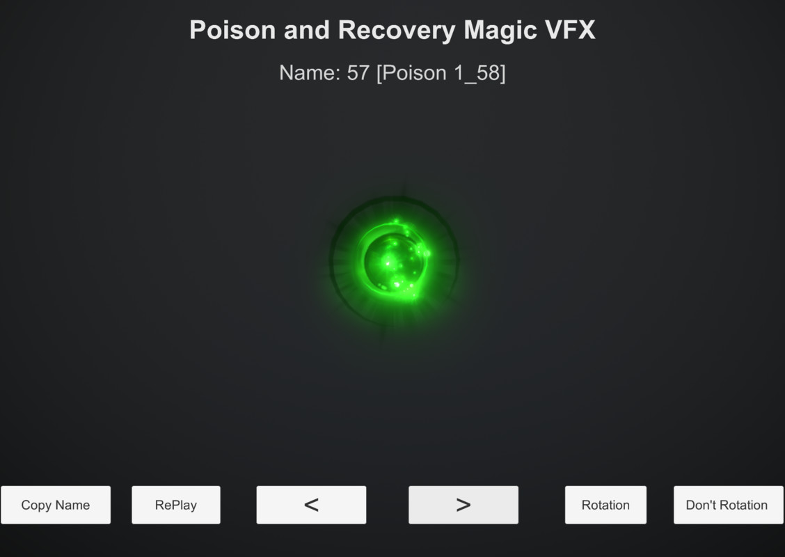 Poison and Recovery Magic VFX