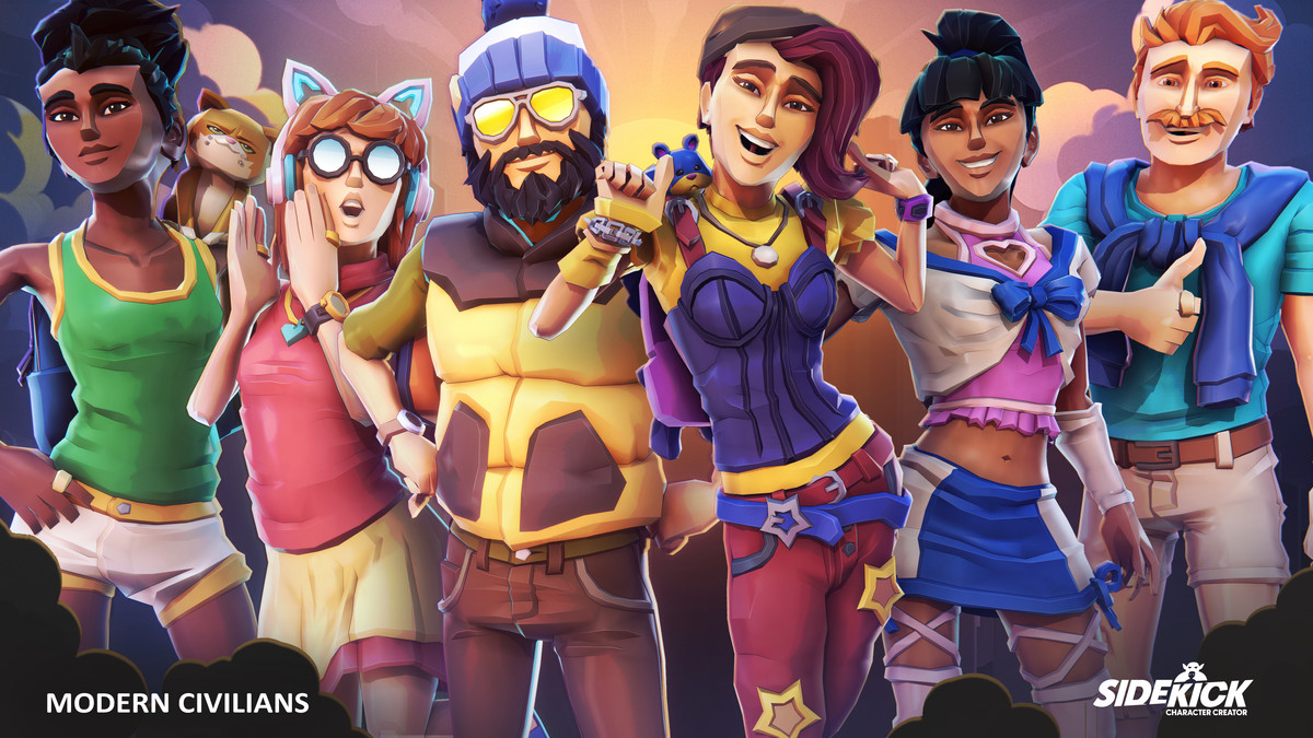 Modern Civilians – Sidekick Modular Characters by Synty