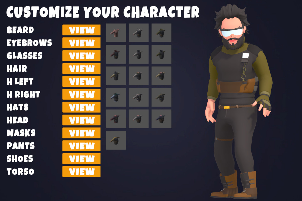Customizable 3D Military Characters Bundle