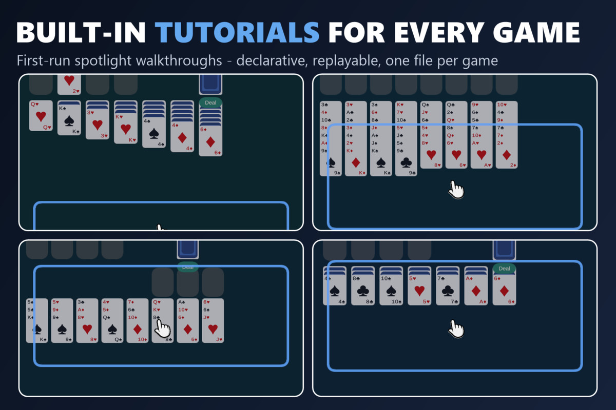 Mini Game Templates Solitaire 3.0 - 10 Solitaire Starters for Unity