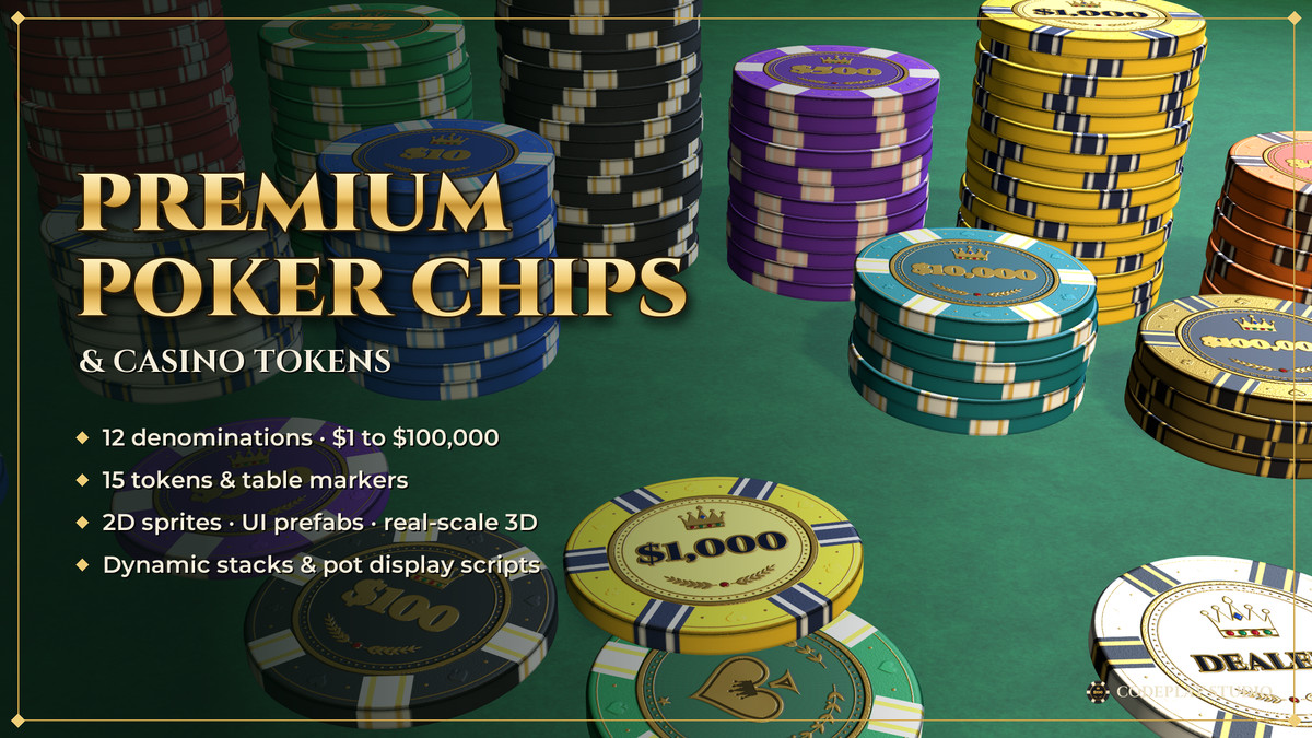 Poker Chips Kit – 2D, UI & 3D Casino Chips and Tokens