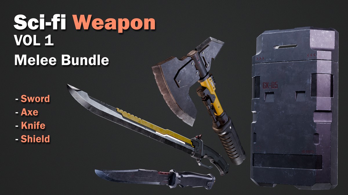 Sci-fi Weapons - Melee Bundle/Pack