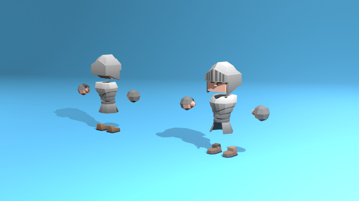 Low Poly Cubic Character - By Shokubutsu