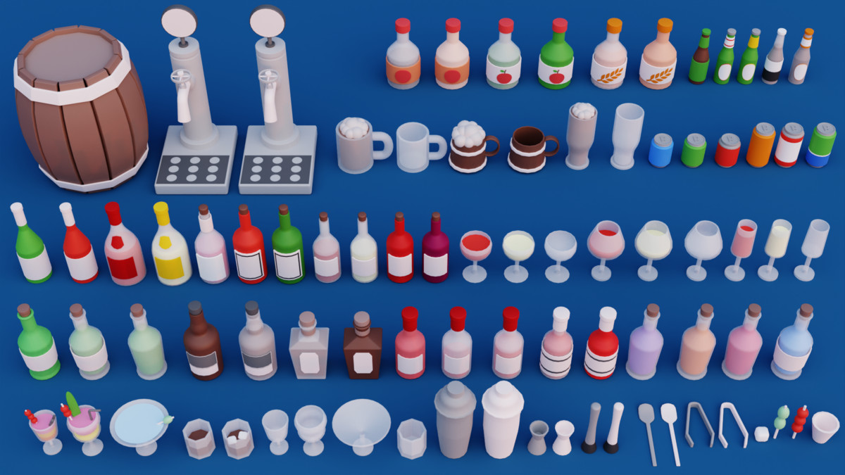 Cartoon Drinks & Beverages Pack