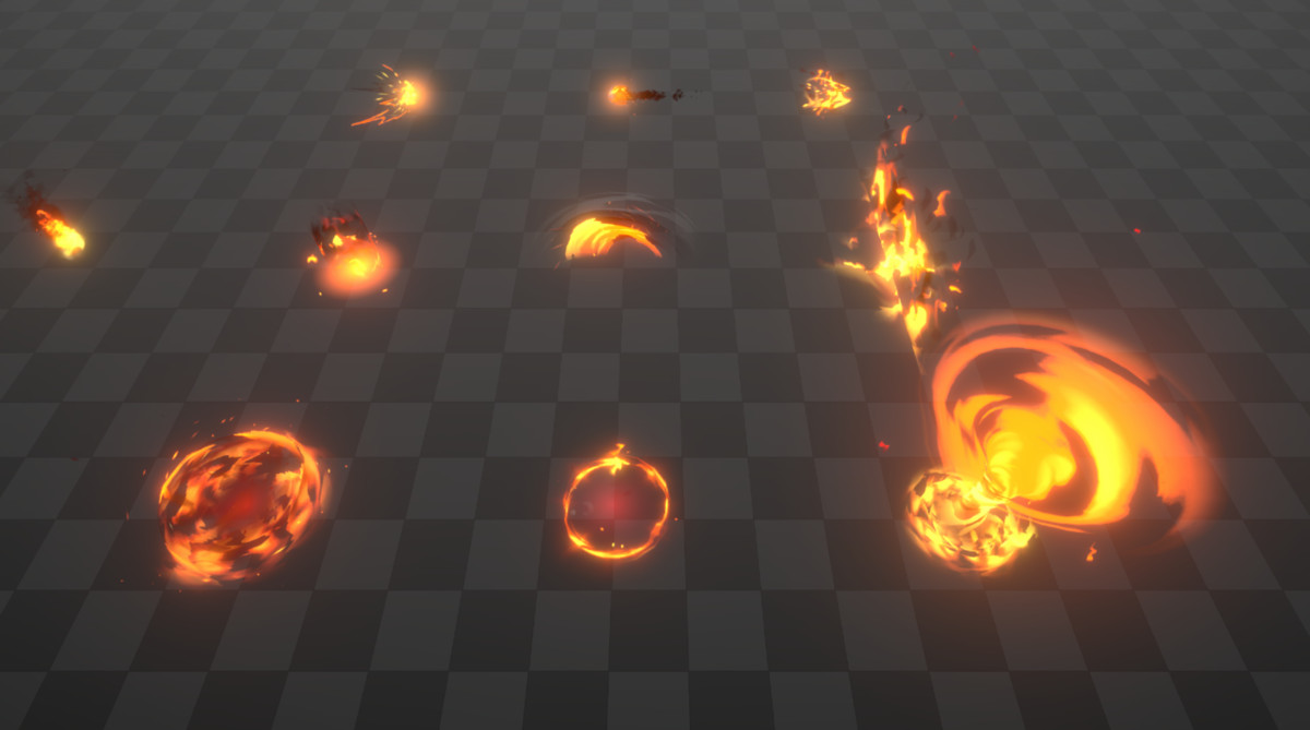 Stylized Anime Combat Fire VFX Pack