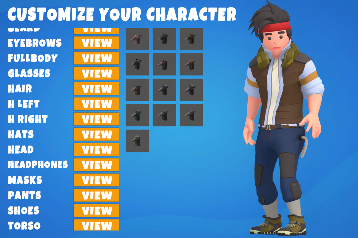 Customizable 3D Funny Characters Bundle