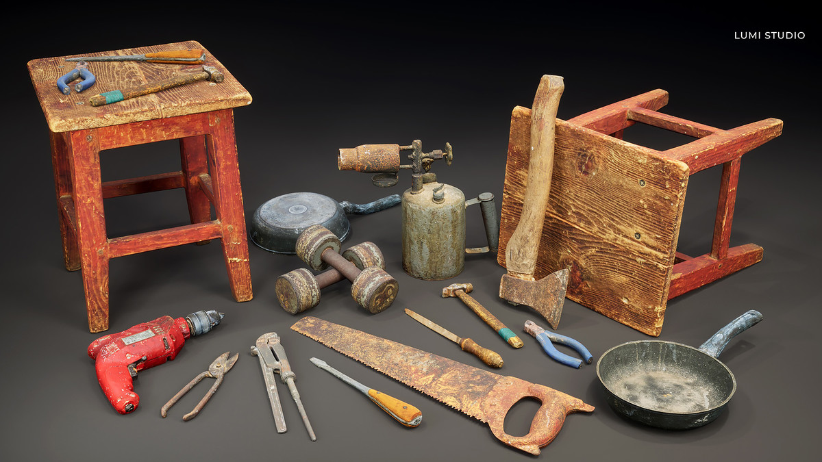 Tool Kit Workshop Props Pack